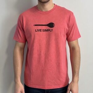 Patagonia Live Simply Graphic Tee Coral/Red XXL Outdoors Hiking Naturecore